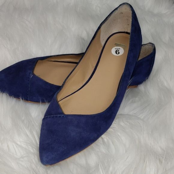 Joe's Jeans blue suede flats - Picture 2 of 7